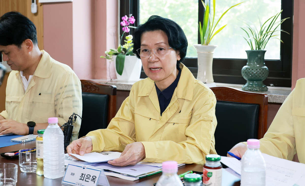 집중호우 피해학교 복구 현장 방문