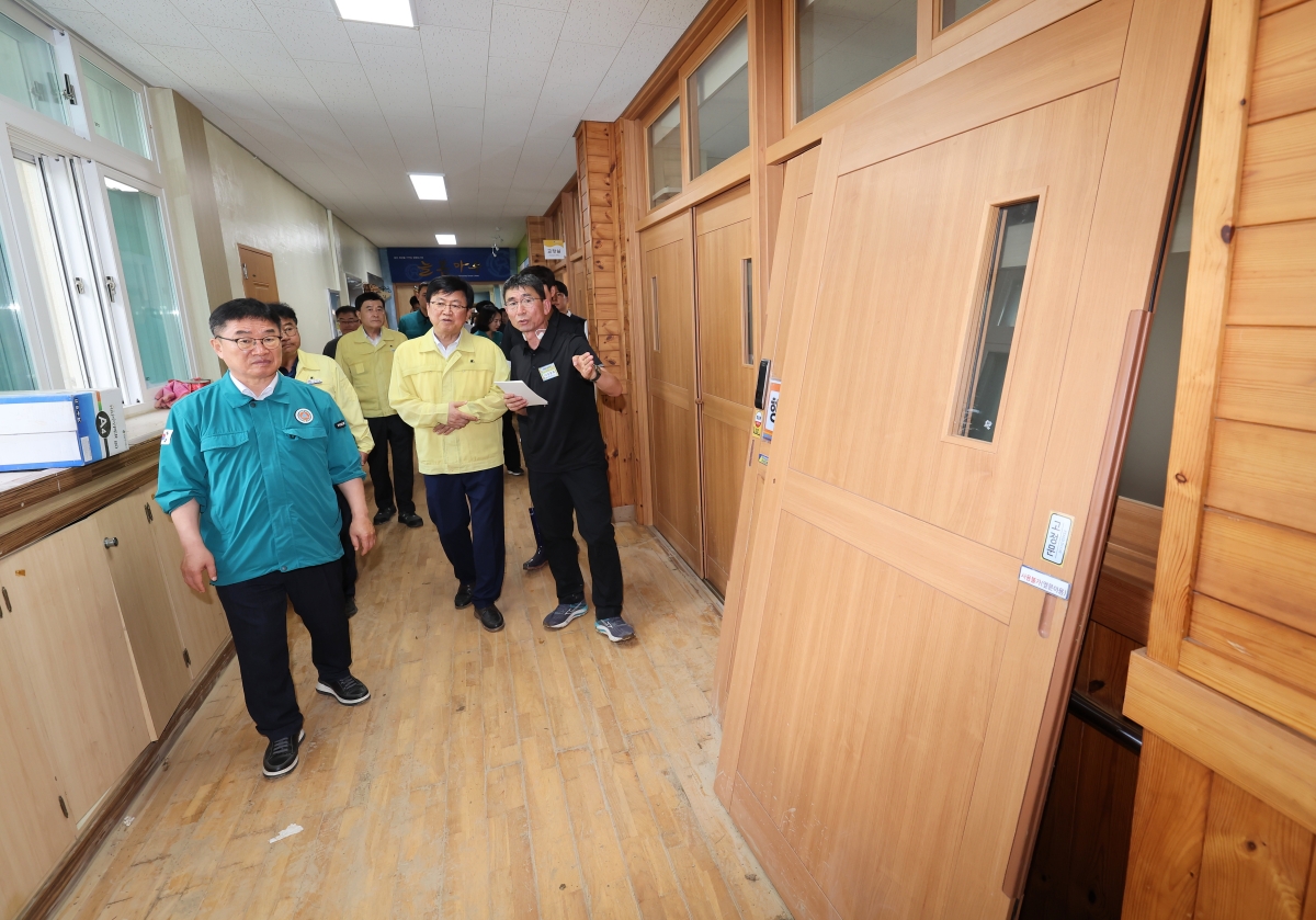 집중호우 피해학교 현장방문