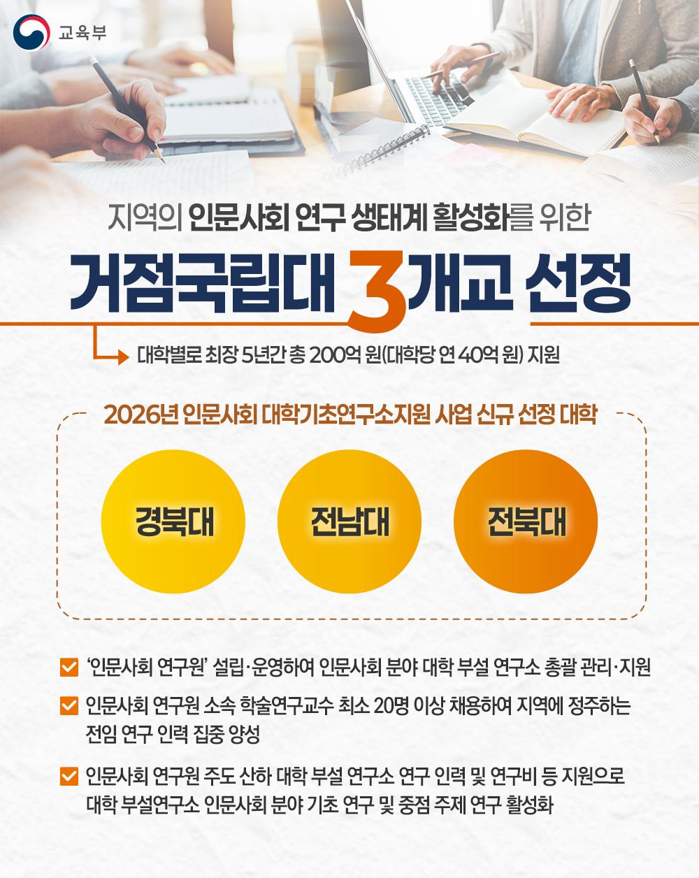 [한컷] 거점국립대 3개교 선정