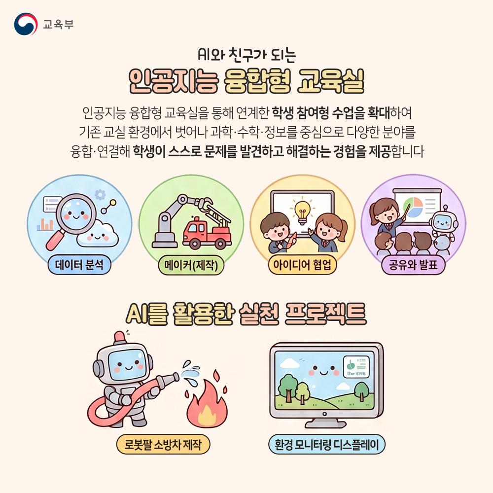 [카드뉴스] 반짝반짝 인공지능(AI) 융합형 교육실