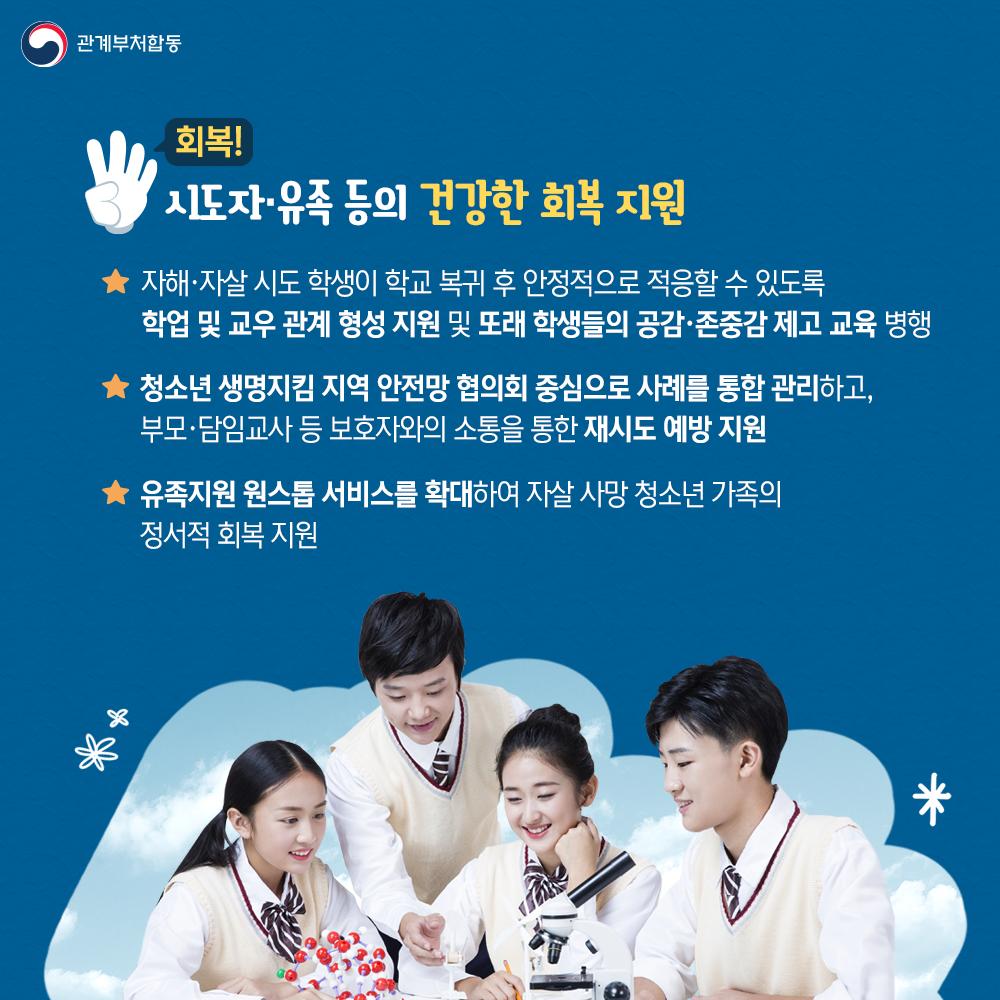 [카드뉴스] 10대 청소년 자살예방 범정부 추진 대책