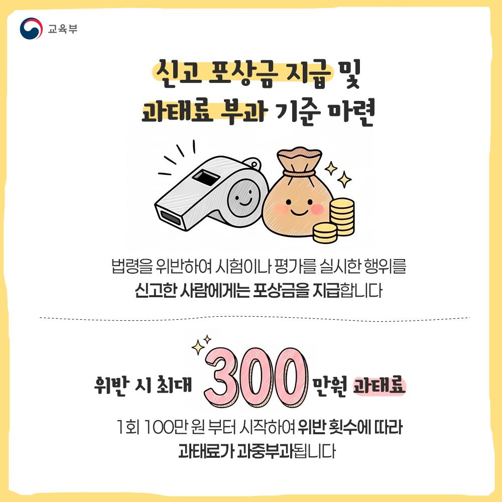 [카드뉴스] 유아대상 학원 입학 시험 전면 금지!